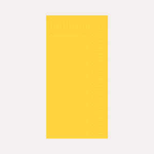 33x33cm, 3 lagig, 1/8 Falz serviette, gelb
