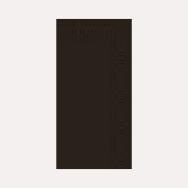 33x33cm, 3 lagig, 1/8 Falz serviette, schwarz