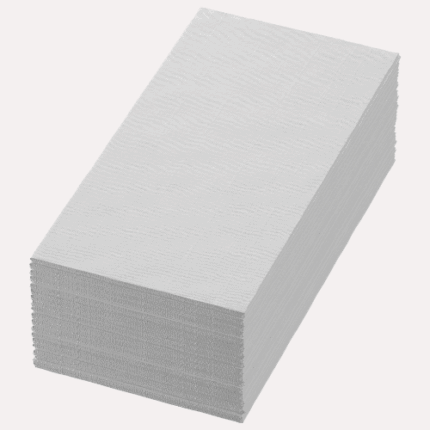 Bio Dunisoft weiß 1/8 Falz, Bio Dunisoft® Serviette 40 x 40 cm Weiß