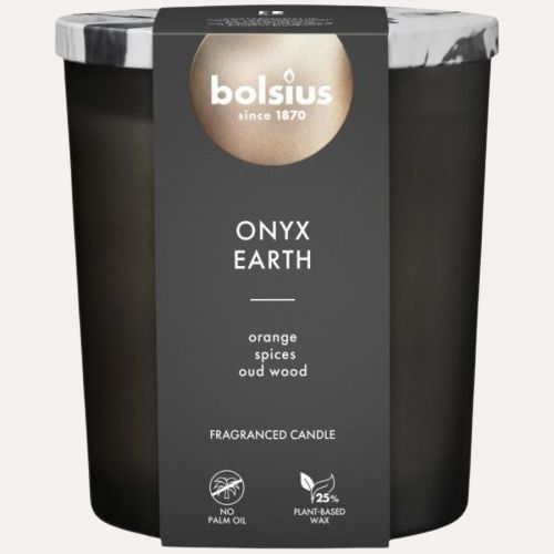 DuftKerze OE Duftglas+Deckel Onyx Earth, 110/96 – Bild 1